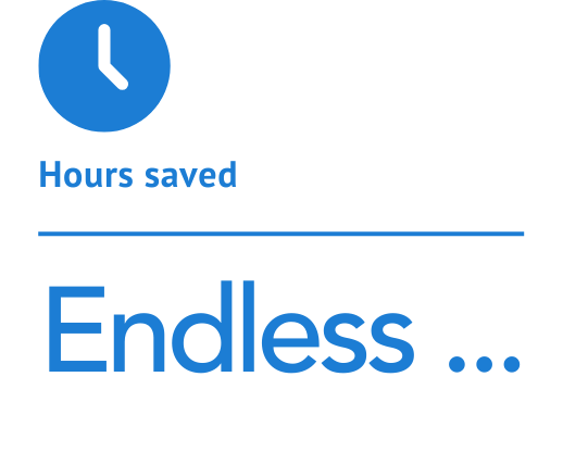 Endless hours saved